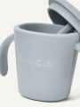 Cozy Cub 1pc Baby Drinking Cup With Straw, Silicone Training Cup