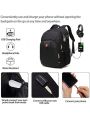 Travel Laptop Backpack, Extra Large Anti Theft Backpack for Men and Women with USB Charging Port, Water Resistant Big Business Computer Backpack Bag Fit 17 Inch Laptop and Notebook, Black