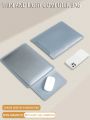 1pc Smoky Blue Pu Leather Laptop Protective Case For Apple Macbook Inner Bag, Cover