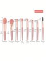 8pcs Portable Soft Makeup Brushes Set For Eyeshadow Foundation Powder Concealer Lip Blush Makeup