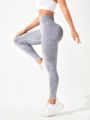 Yoga Basic Ladies' Tie-Dye Seamless High-Stretch Sport Leggings