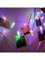 10/20 Led Photo Clip String Lights Battery Powered String Lights For Room Decoration Christmas Decoration