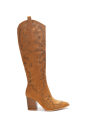 Tripoli Rhinestone Suede Cowboy Boots