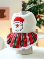 1pc Pet Clothes For Dogs And Cats, Warm, Soft, Comfortable, Christmas Santa Claus Costume