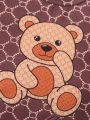 SHEIN Baby Boys' Cartoon Bear Printed Short Sleeve 2pcs Outfit With A Bag