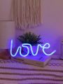 1pc Usb Or 3pcs Aa Battery Powered Led Neon Light With Love Shape, Suitable For Room Decoration And Marriage Proposal