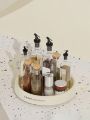 1pc Rotating Circular Tray Organizer For Storage Of Cosmetics, Kitchenware And More