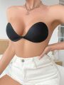 Women's Front Closure Adhesive Bra For Bare Look And Backless Dress, Solid Color