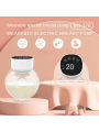 2pcs Hands-Free Electric Wearable Breast Pump Wearable Electric Breast Pump Free Handheld Breast Milk Collector Electric Breast Pump