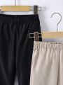 SHEIN Little Boys' Simple Casual Long Pants For Fall Streetwear