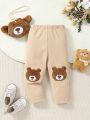 Baby Boy Bear Patched Pants