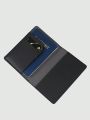 Studio Chunk Heart & Skull Design Multifunctional Black Passport Holder With Card Slot