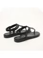 Summer Outer Wear Beach Sandals Round head Clip Toe Flat Bottom Slippers Female