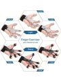 Silicone Finger Exercise Trainer Wrist Tensioner-Black
