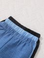 Baby Boys' Solid Color Elastic Waist Shorts