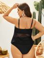 SHEIN Swim Vcay Plus Size Women'S Cami Vest Style Bikini