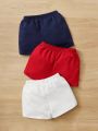 SHEIN 3pcs/Set Baby Boys' Casual Comfortable Shorts