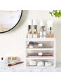 Makeup Organizer for Vanity, Cosmetic Display Cases, Bedroom Bathroom Countertop Desk Cosmetics Organizer for Skin Care, Nail Polish, Eye Shadow, Lotion and Brushes