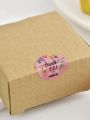500pcs Handmade With Love Stickers For Gift Packaging Bags