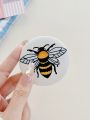 Emma Jane Creative Cartoon Printed Bee Small Round Mirror