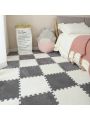 10pcs Interlocking Floor Mats Bedside Mat For Bedroom, Pink Anti-slip Carpet For Shock Absorption Protection