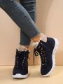 Winter New Arrival Lace-up Casual Ladies' Snow Boots, Comfortable And Lightweight, Black