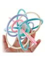 1pcs Baby Hand Grab Ball: Soft Glue Puzzle for Teething & Training - Perfect for 0-1 Year Olds(3.5in)