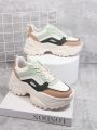 Women's Fashionable Color-Blocking Chunky Sneakers