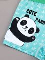 Young Boy'S Alphabet & Panda Print Underwear
