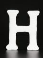 1pc 15cm (height) X 13cm (width) X 2cm (thickness) White Foam English Letter H