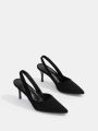 Everyday Collection Point Toe Slingback Stiletto Pumps