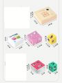 New Arrival Four Players Battle Face-changing Magic Cube In Wooden Box