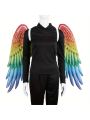 1pc Colorful Adult Size Wings, Suitable For Halloween, Mardigras, Party Cosplay Accessory