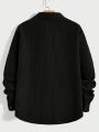SHEIN Men's Woven Casual Long Sleeve Shirt