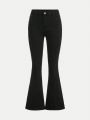 Teen Girl Solid Flare Leg Jeans