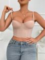 Solid Underwire Shapewear Tube Top