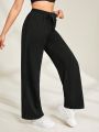 SHEIN Daily&Casual Solid Color Joggers With Diagonal Pockets
