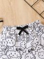 Baby Boys' Cute & Print Patterned Fashionable Shorts With Animal Design