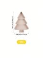 1pc Plastic Creative Christmas Tree Shaped Snack & Fruit Plate For Home Decoration
