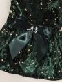 PETSIN Dark Green Starry Pet Dress Formal Dress
