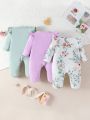 SHEIN Baby Girls' Lace Decorated Pajamas
