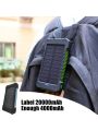20000mAh Solar Charger Portable Charger Dual USB Solar Energy Camping Flashlight Case Power Bank DIY Box Case Solar Panels USB Micro Output Charger Power Bank Nesting Actual 4000mAh 6000mAh 8000mAh 10000mAh Inside