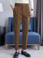 Manfinity Mode Men's Slim Fit Suit Trousers