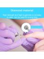7pcs/set Diamond Grinder Ceramic Silicon Gel Polisher Dead Skin Remover Manicure Kit