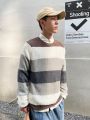 Men Color Block Sweater Without Shirt