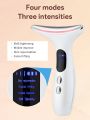 Teckwe Neck Face Massager,Neck Beauty Instrument,4 Levels Of Strength & Constant Temperature Massage,Heating And Vibrating Skin Rejuvenating Beauty Device To Lift And Tighten Sagging Skin,Skin Care Tool Husehold Face Care Machine For Women