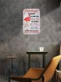 1pc Flamingo Motivational Vintage Metal Tin Sign - Inspirational Indoor Outdoor Wall Art for Home, Bathroom, Garage, Workshop, Restaurant, Cafe, and Bar Decor - Humorous and Unique Design