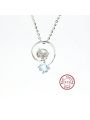 1pc Fashionable Natural Topaz Butterfly Pendant