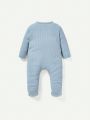 Cozy Cub Baby Boy 2pcs Solid Zip Up Jumpsuit