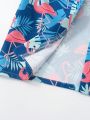 Baby Boys' Tropical Flamingo Print Swimwear Set